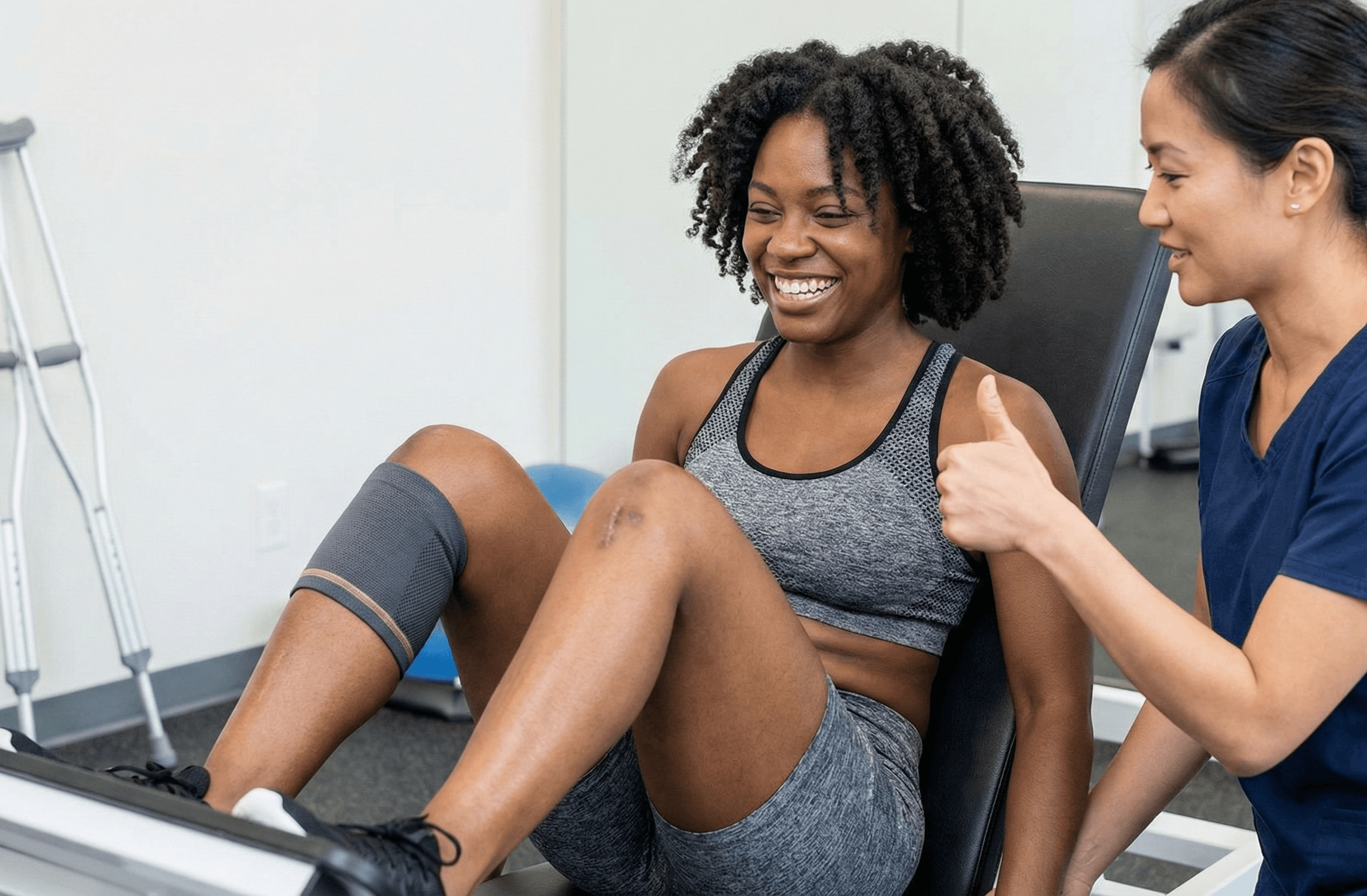 Athlete rebuilding after injury